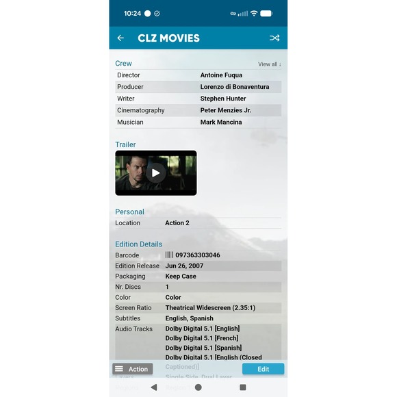 Shooter DVD Widescreen Mark Wahlberg 2007 Action Thriller - Picture 5 of 5